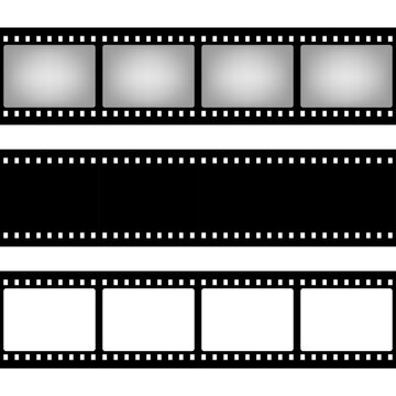 Film strip seamless pattern shape. Old retro cinema movie strip. Video recording. Vector illustration