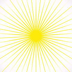 Sun Icon Isolated Background