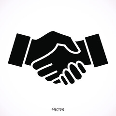 Simple icon of handshake sign.