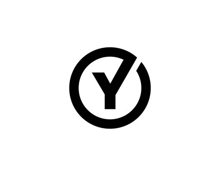 Y OY YO letter logo design vector template