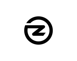 Z OZ ZO Letter logo design vector template