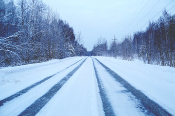 Strong russian beautiful winter