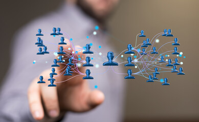 team hierarchy connection group digital