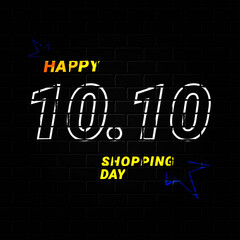 9.9 Happy Shopping day banner template promotion design for business.