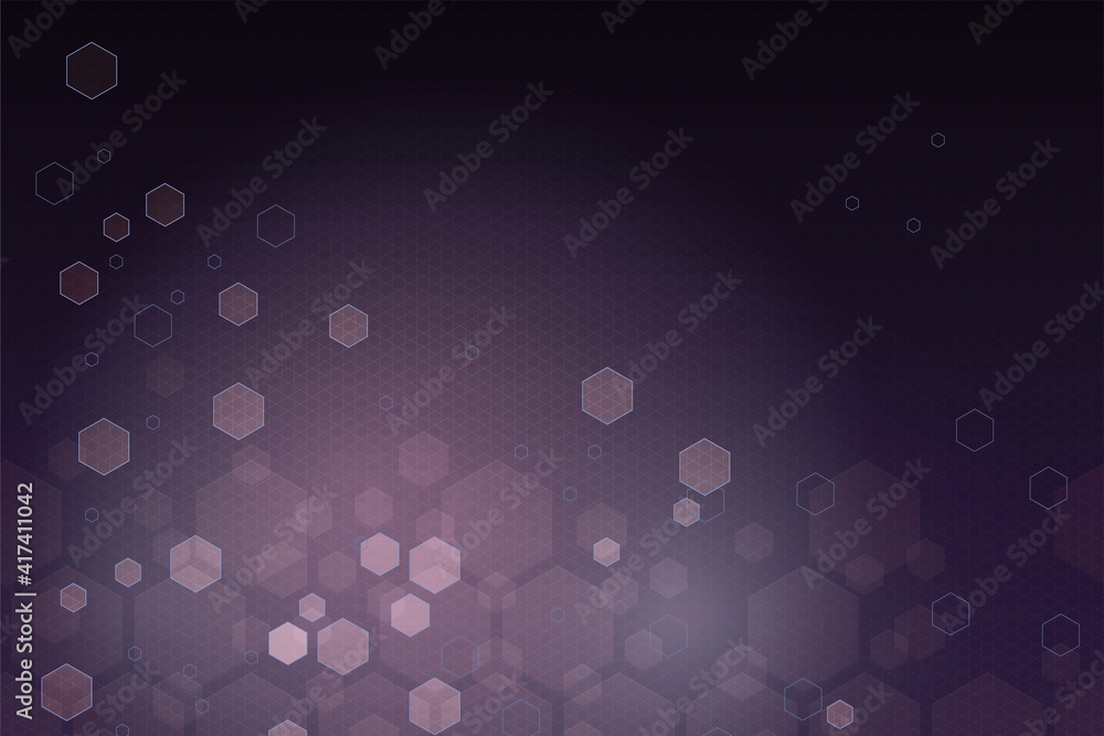 Poster carbon and gradient effect with technology honecombs on dark wallpaper