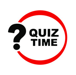 quiz time with cool font	
