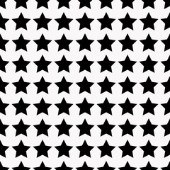 Black Stars. Vector Black Stars. White Background.