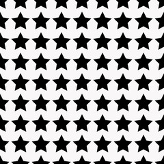 Black Stars. Vector Black Stars. White Background.