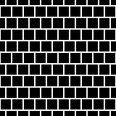 Black Bricks Wall. Vector Pattern Black Bricks.