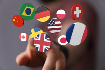 International world flag 3d digital