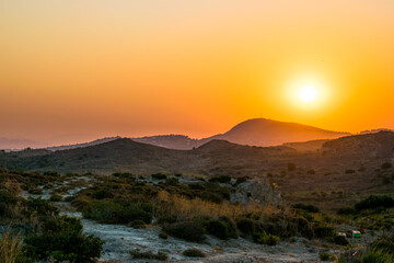 sunrise over the island
Beehive in the fields