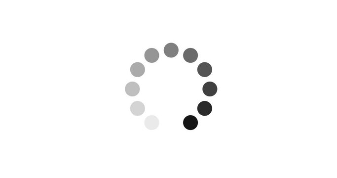 Loading circle icon animation 4K 