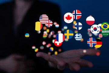 International world flag 3d digital
