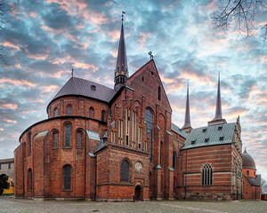 Roskilde Cathedral Sunset Stitch