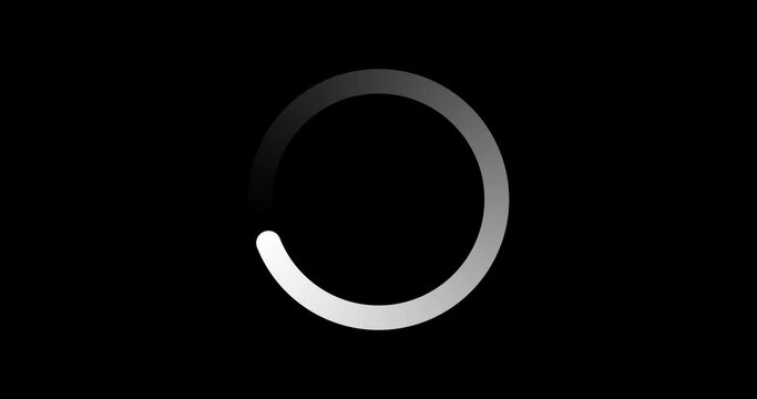 Circle Loading icon loop out animation 4K