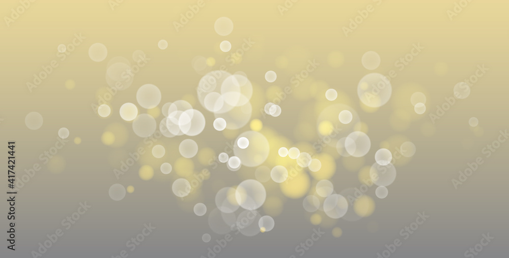 Poster bright blurred lights vector transparent effect illustration, abstract bokeh background with depth o