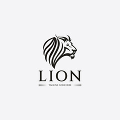 Lion logo. Lion head icon. Vector illustration
