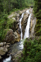 Fototapeta na wymiar Lolaia Waterfall Hunedoara County, Romania