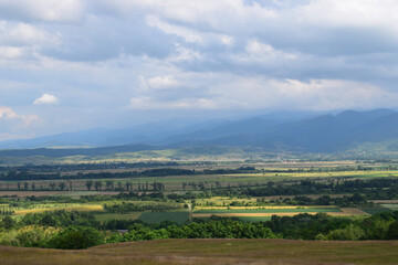 panorama over the hills
