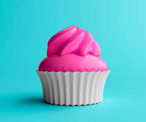 3d illustration of minimal cake isolated