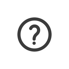 Question mark icon. Help desk, info desk concept icon