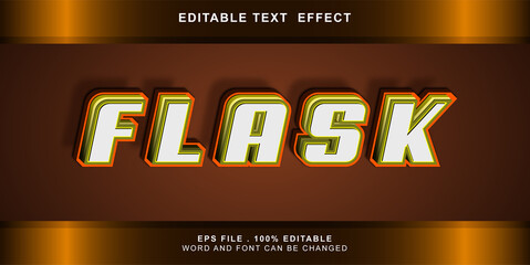 flask text effect editable