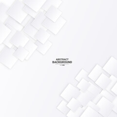 White abstract geometric shape background	
