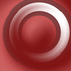 Circular color gradient. Shades of red and white. Unusual minimalistic background. Cover design, banner. EPS vector.