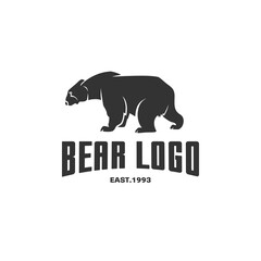 Bear logo. Vector logotype.