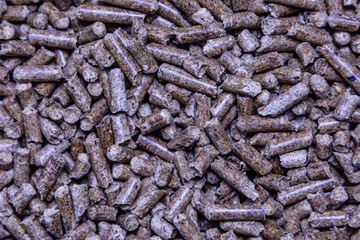 Background of the fuel pellets. Recyclable materials. Ecological concept