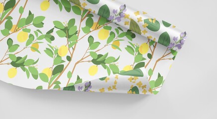 A pattern made in the botanical style. Perfect for wrapping paper, notebook covers, and various commercial products