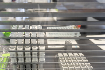 laboratory doing tests for vaccine blood collection and hematology analytics