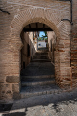 Fototapeta na wymiar Arched Gateway, Toledo, Spain