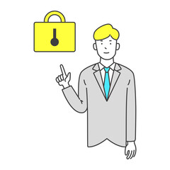 セキュリティに関する解決方法を提案するコンサルタント