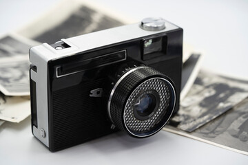 Old film camera close up