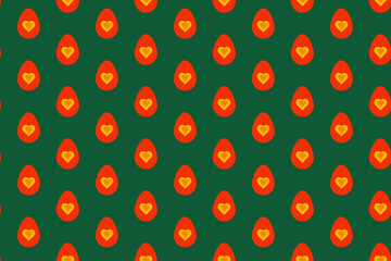 Easter Egg seamless pattern. flat style illustration. suitable for background, wallpaper, scrapbook paper etc.