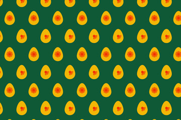 Easter Egg seamless pattern. flat style illustration. suitable for background, wallpaper, scrapbook paper etc.