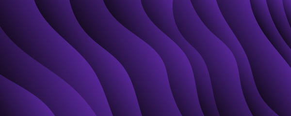 Premium 3d wave purple background. Vector Illustration for Wallpaper, Background.
