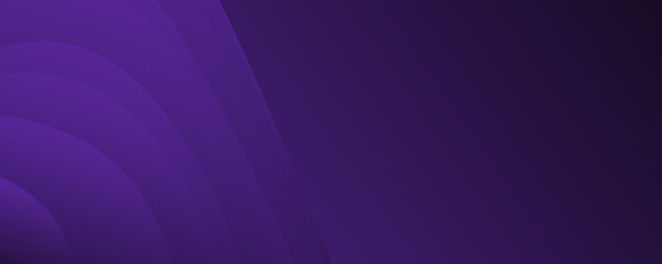 Dark violet background for wide banner with wave shapes. background illustration with moderate violet, dark orchid and very dark blue color and space for text or image. can be used as header or banner