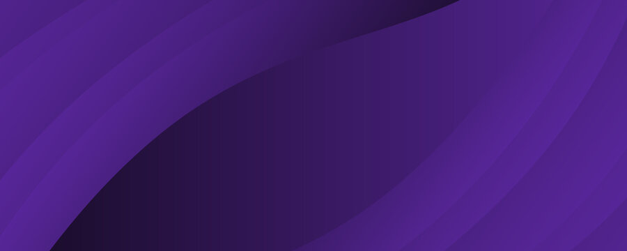 Dark violet background for wide banner with wave shapes. background illustration with moderate violet, dark orchid and very dark blue color and space for text or image. can be used as header or banner