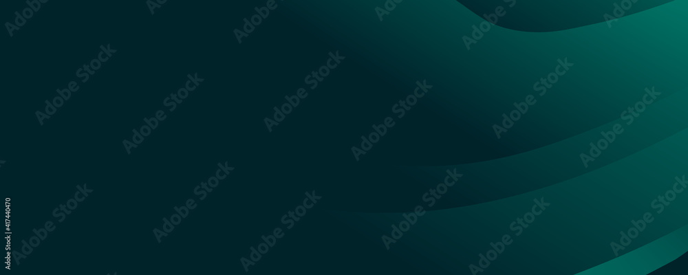 Poster modern simple dark green and black abstract background for wide banner. luxury dark green background