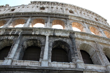 Fototapeta premium view of the ruins of the Roman Colosseum. Italy 