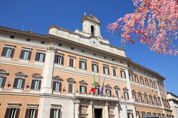 Fototapeta na wymiar Parliament of Italy