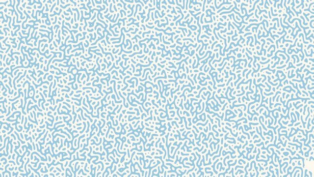 Turing pattern. Animated drawing, decorative video background.	