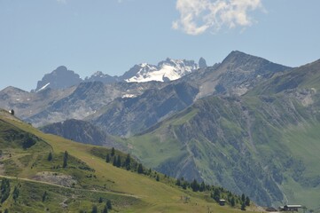 Fototapeta premium Ascent from Valloire to Brive 2