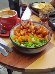 chicken and vegetables