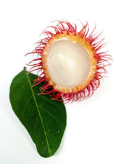 Rambutan isolated on the white background 