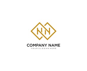 Fototapeta premium N lettering logo design. Creative minimal monochrome monogram symbol. Universal elegant vector sign design. Premium business logo type. Graphic alphabet symbol for company business identity