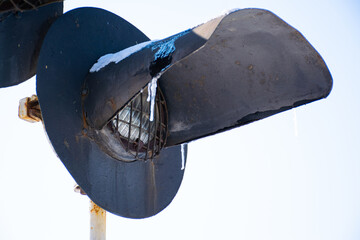 Railway on a winter day.