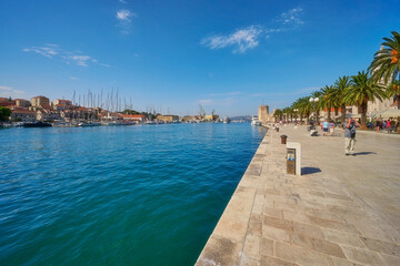 Trogir city,  fragment of architecture	